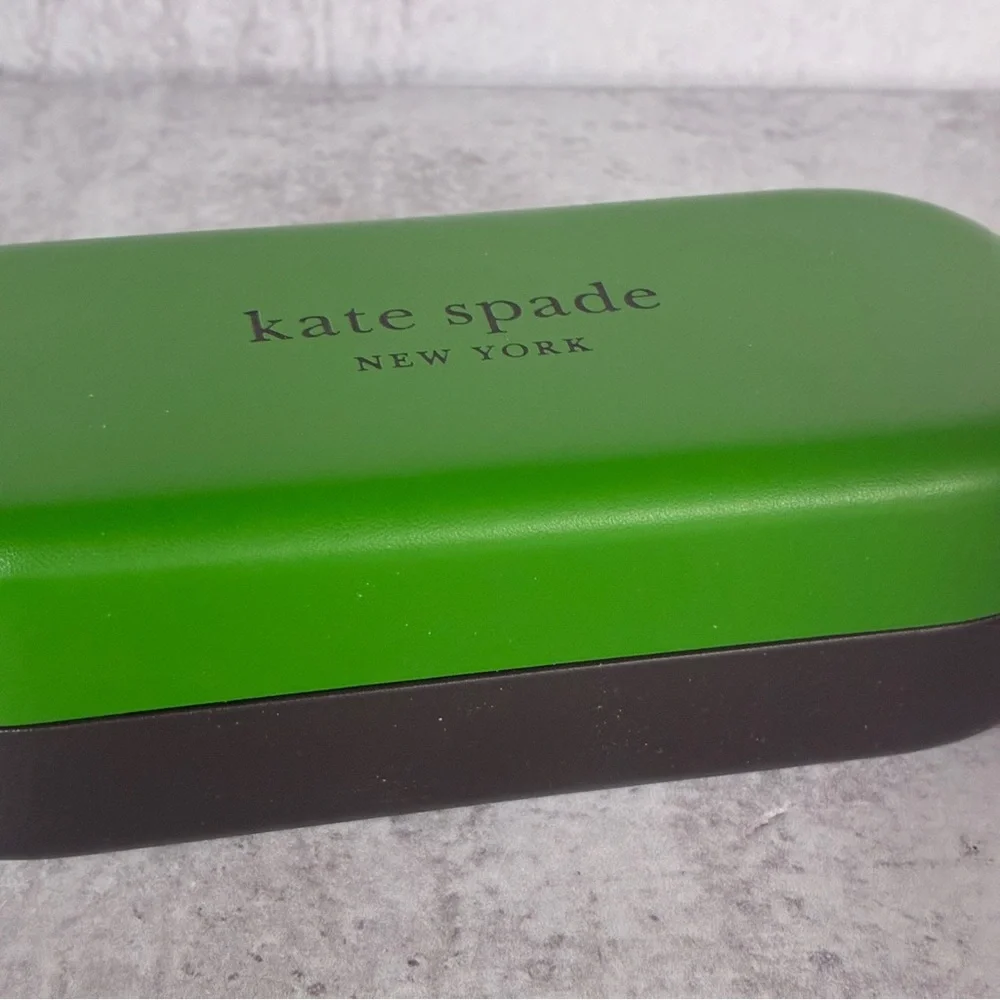 Kate Spade Goldie Polarized Sunglasses Black Pink Trim 807WJ 56mm NWT